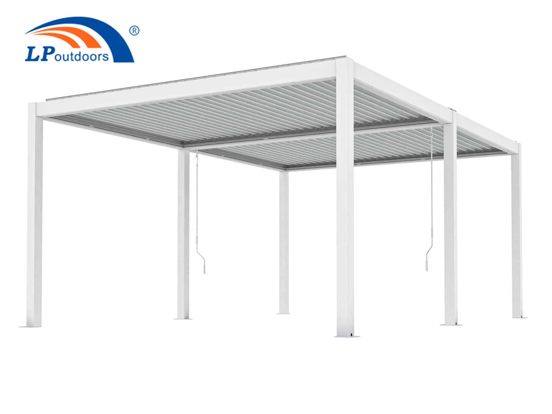 Patio Cover Aluminum Pergola with louvered blades for Sale in America,Canada
