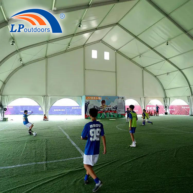 Outdoor Sports Courts Tent Arch Curve Tennis Court Tent Football Field Curve Tent Badminton Field Curved Roof Tent for Sale