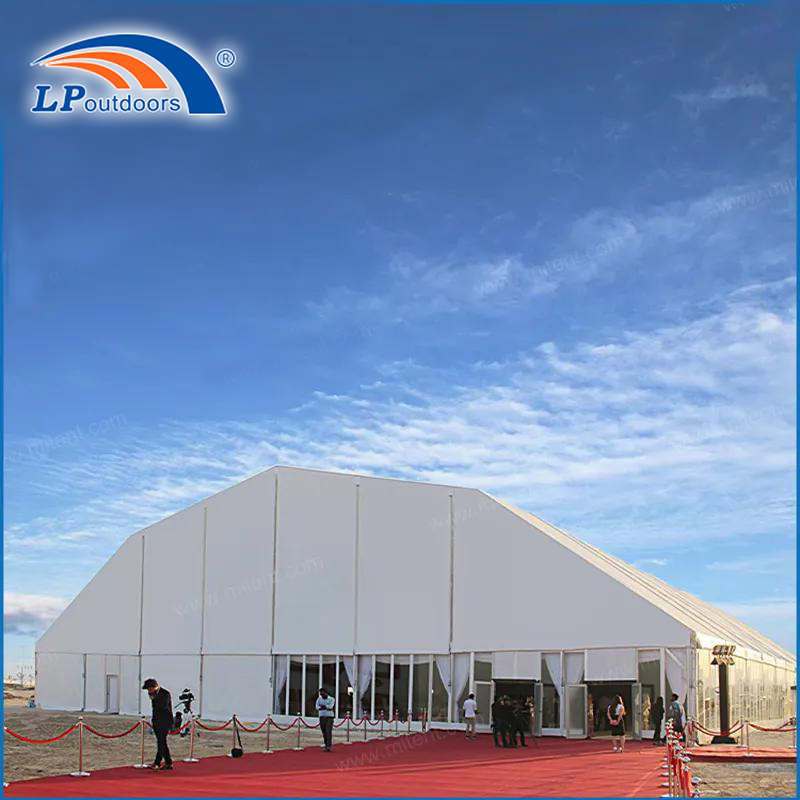 1000 Seater High Ridge Top Polygonal Roof Large Marquee Tent Temporary Structure Building 