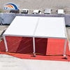 6x8m Morden Outdoor Waterproof Gazebo Aluminum Manual Louver Pergola With LED Lights