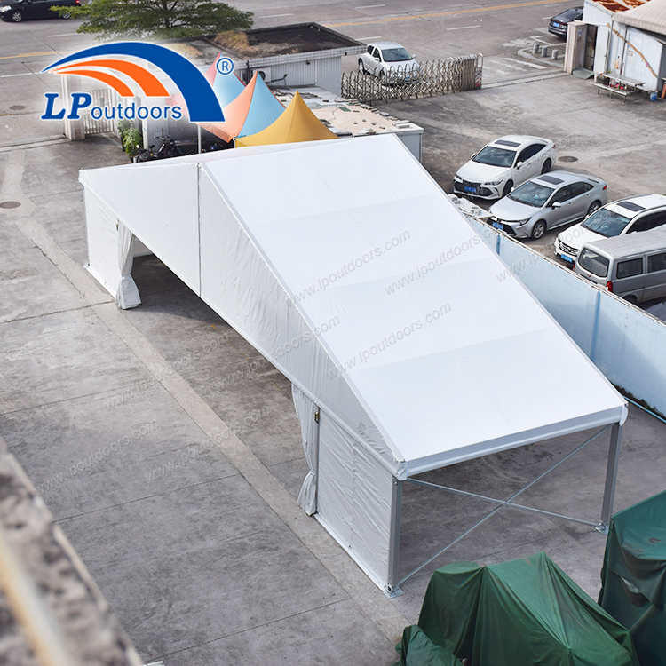 18m Temporary Structure Tent with 12m Barrier-off Entrance As Storage Warehouse for Sale