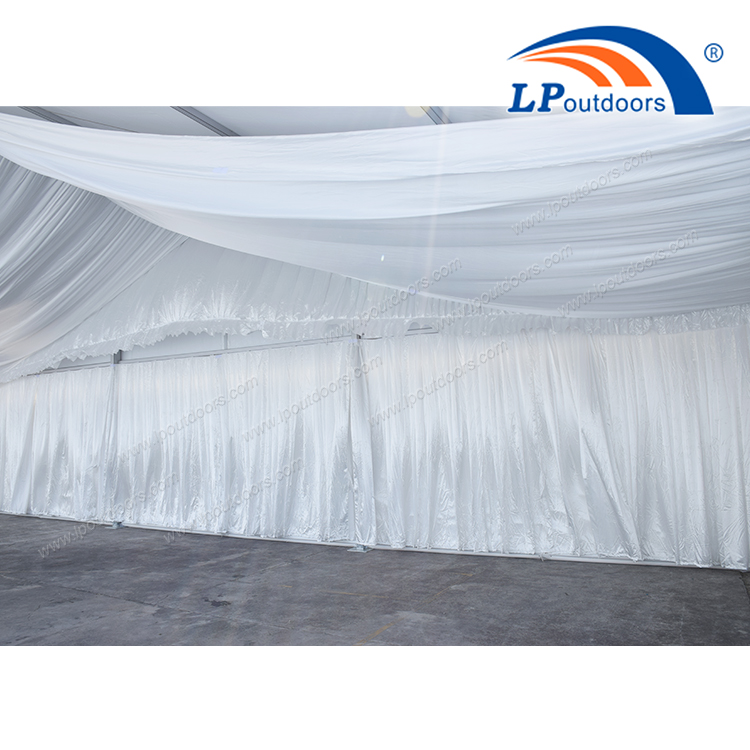 15m Clear Span Arch Roof Tent with Keder Lining for Outdoor Wedding Events