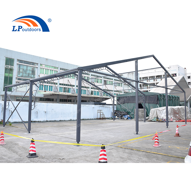15m Luxury Black Banquet Tent With Iron Decoration For Wedding Party
