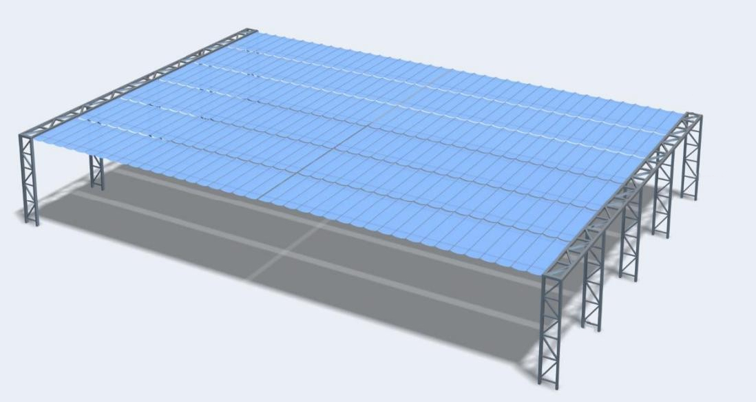 retractable HDPE pergola structure