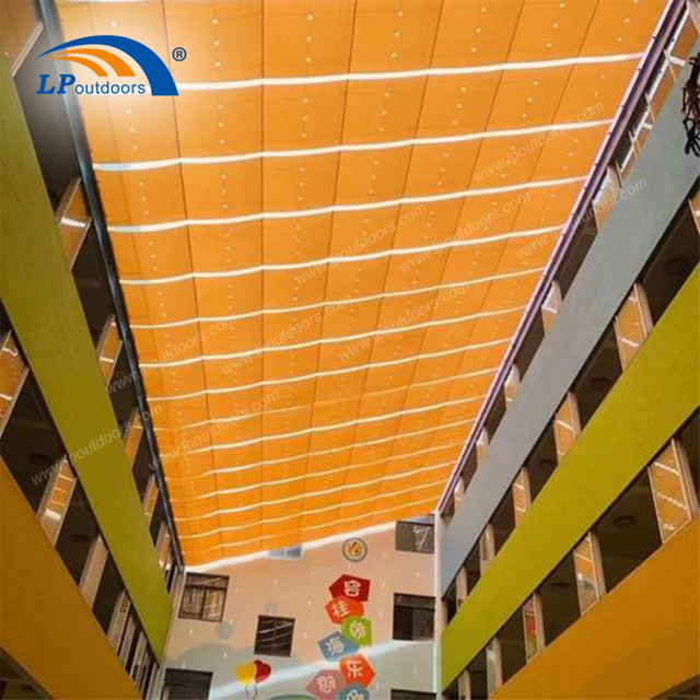 Commercial HDPE Retractable Pergola for Hospitality Terraces